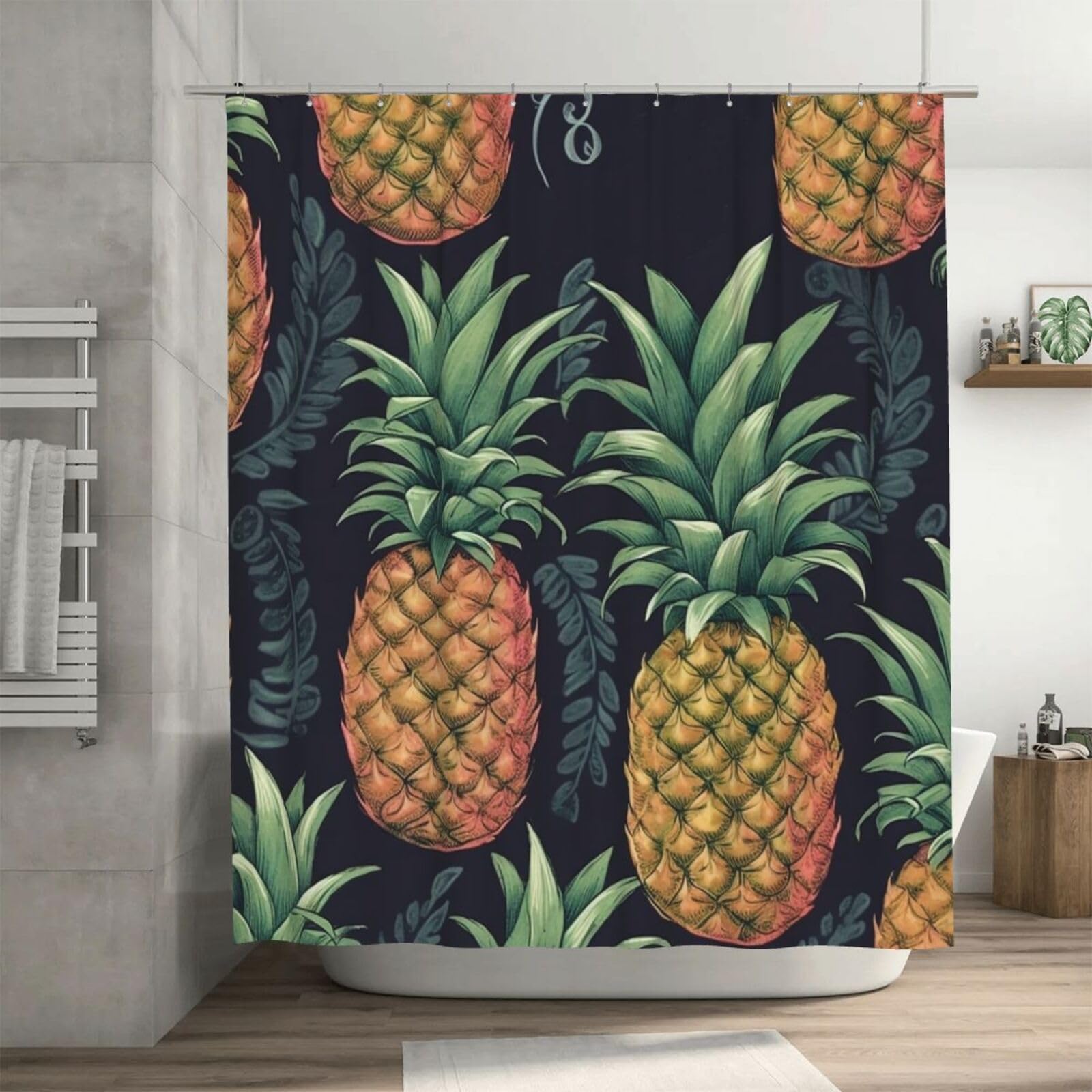 Rideau de douche de qualité supérieure tissu lourd imperméable 182 cm