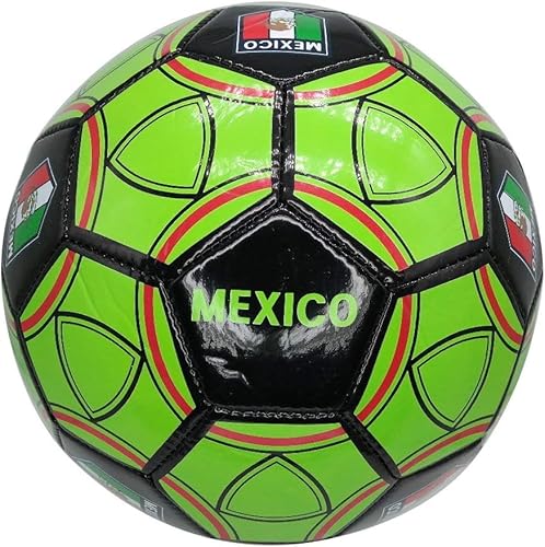 Tripact Inc World Flag Country Mexico Training Outdoor Soccer Ball Size 5 Futol Size (Size 5)