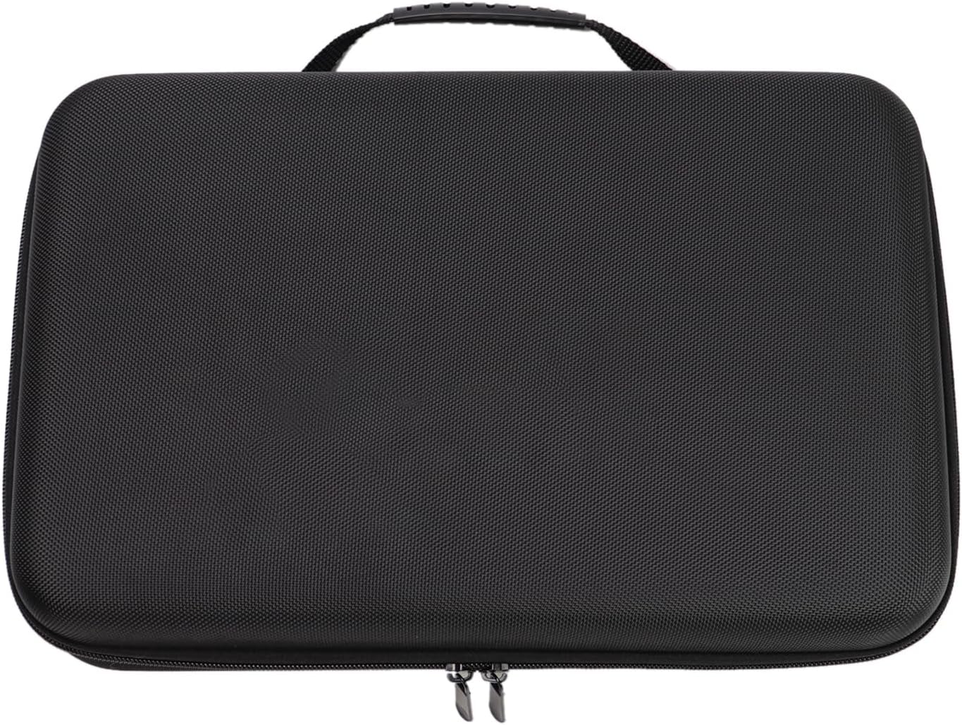 Juntan 18 Slots Hard Watch Travel Case, Portable Nylon Zipper Storage Organizer Box for Men Women with Soft Compressible Foam Pillow Black