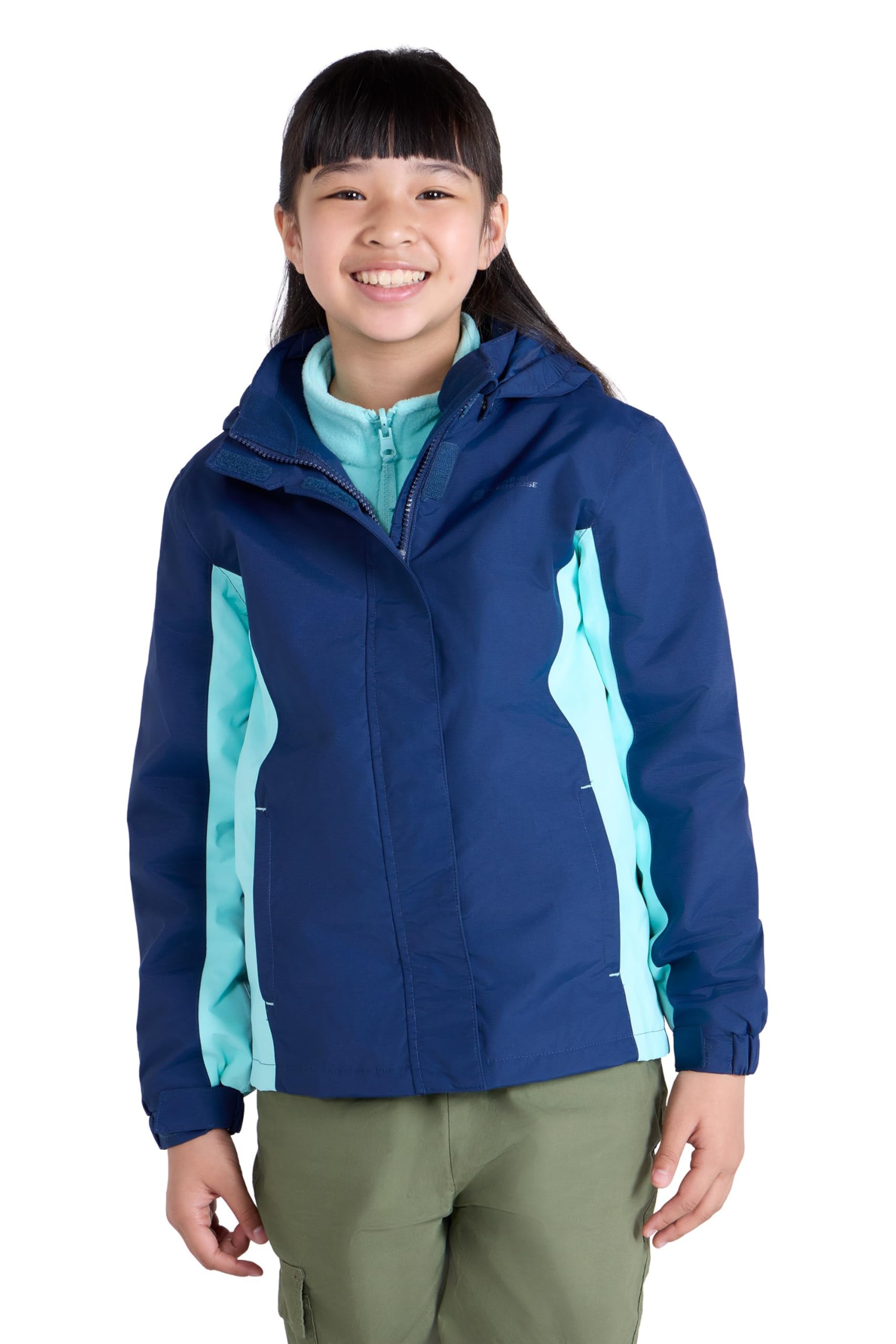 Mountain Warehouse | Kinder-Jacke 3-in-1 | wasserdichte Winterjacke mit Fleecefutter