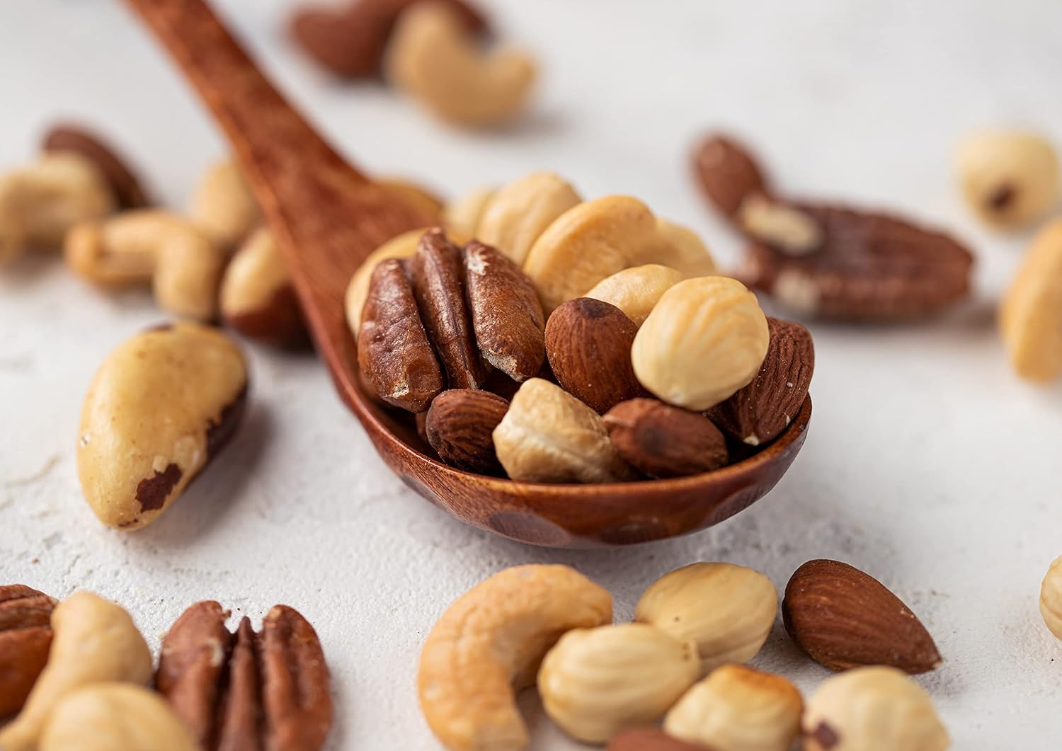 Organic Deluxe Nuts Mix, 2 Pounds — A Blend of Dry Roasted Pecans, Cashews, Filberts, Almonds and Brazil Nuts with Himalayan Salt. Non-GMO, Oven Roasted and Lightly Salted. No Oil Added, Kosher, Bulk