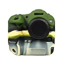 STSEETOP Camera Case for Canon R3 - Protective Silicone DSLR Skin Cover, Detachable Cage, Shockproof, Dustproof (Camouflage) gallery image