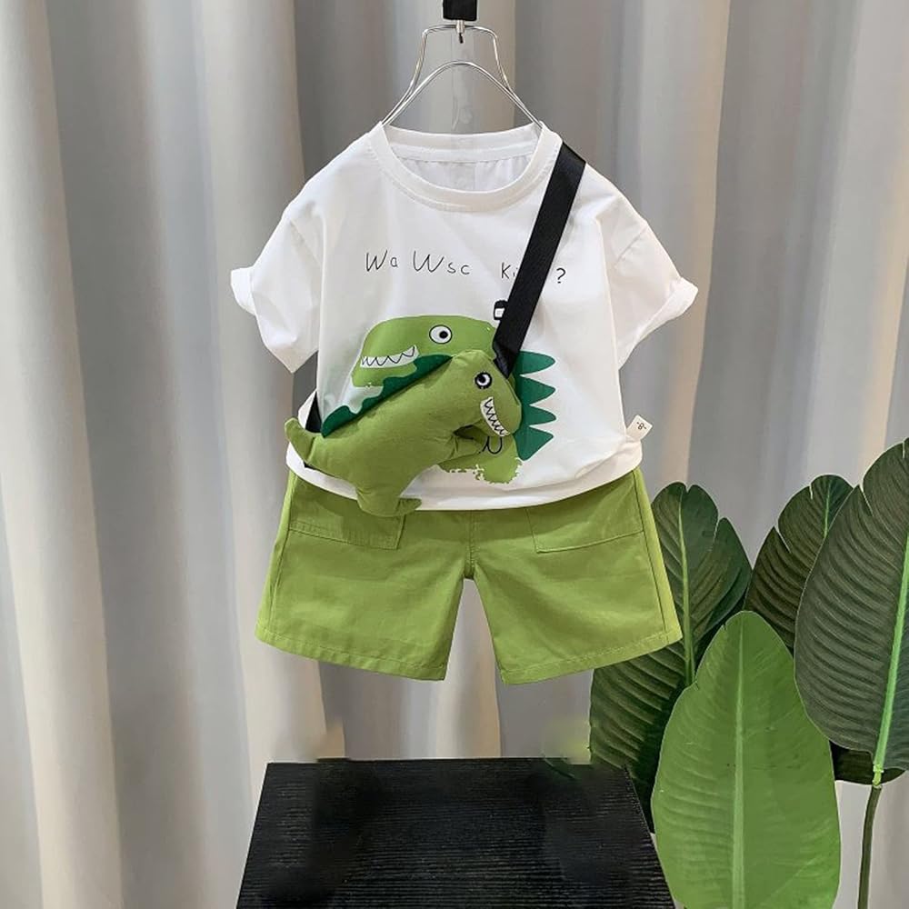 Ropa Dinosaurios Niño Conjunto Verano Bebé Niño Camiseta