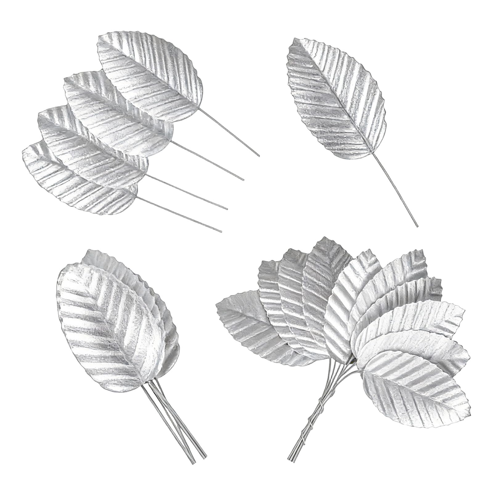HDOYTXXM Realistic Looking Decorative Leaves 200Pieces with Flexible Stems Foliages Piece Suitable for Various Season and Themes Craft Needle Wreath