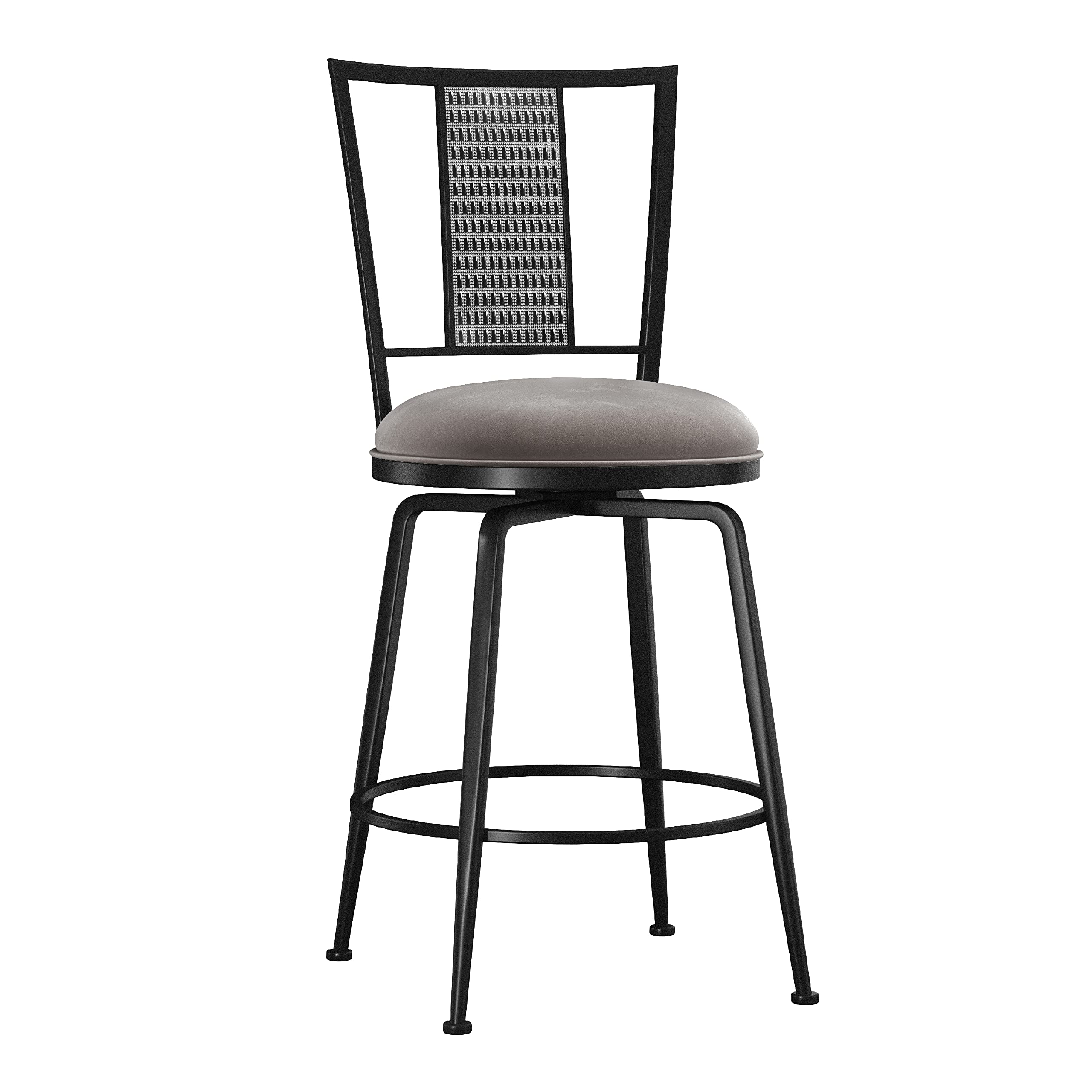 Hillsdale FurnitureQueensridge Metal Swivel Counter Height Stool, Black