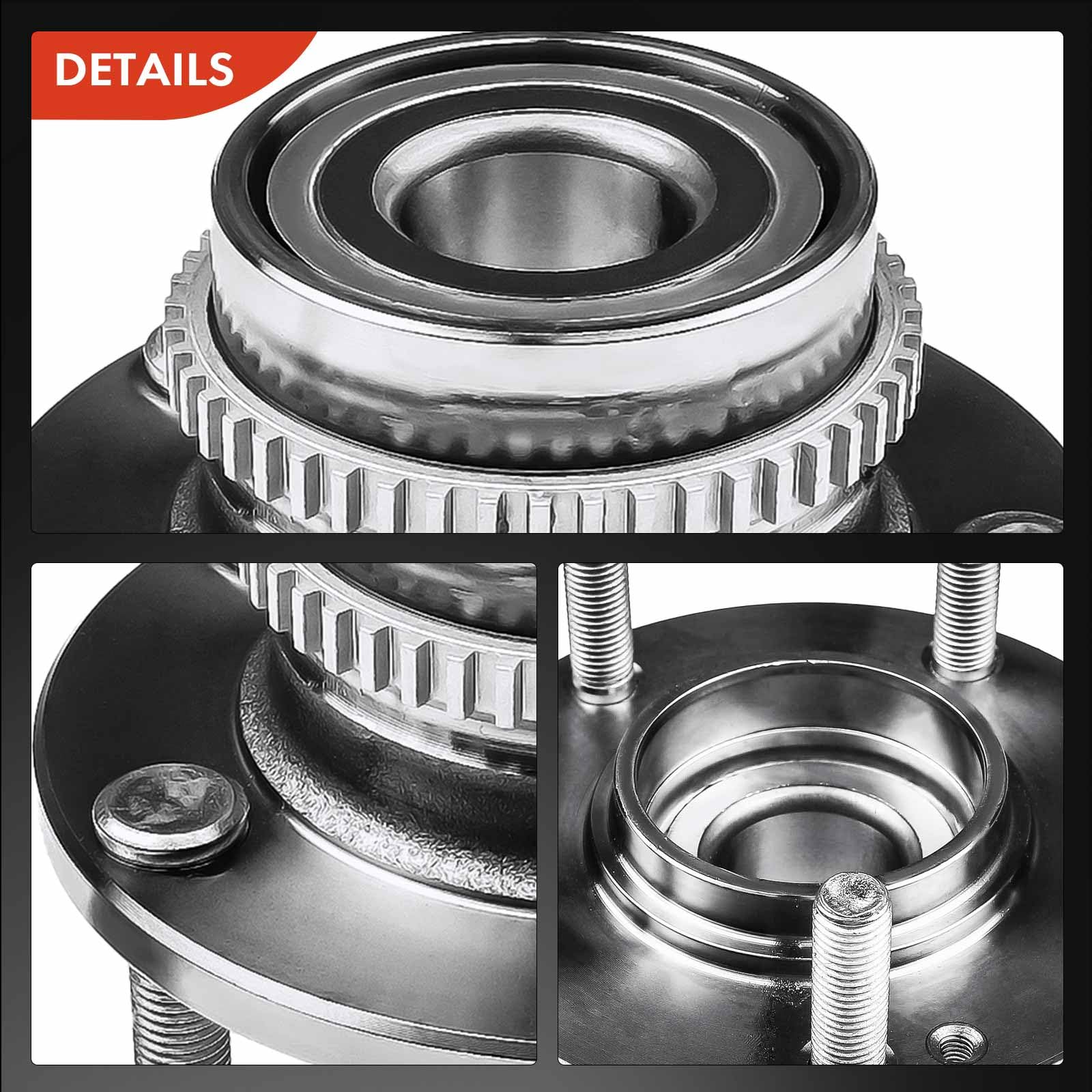 Frankberg Kit de rodamientos de ruedas Eje trasero Compatible con Tucson JM 2.0L SUV 2004-2021 Sportage JE KM 2.0L SUV 2004-2010 Sustituir# 527102E100