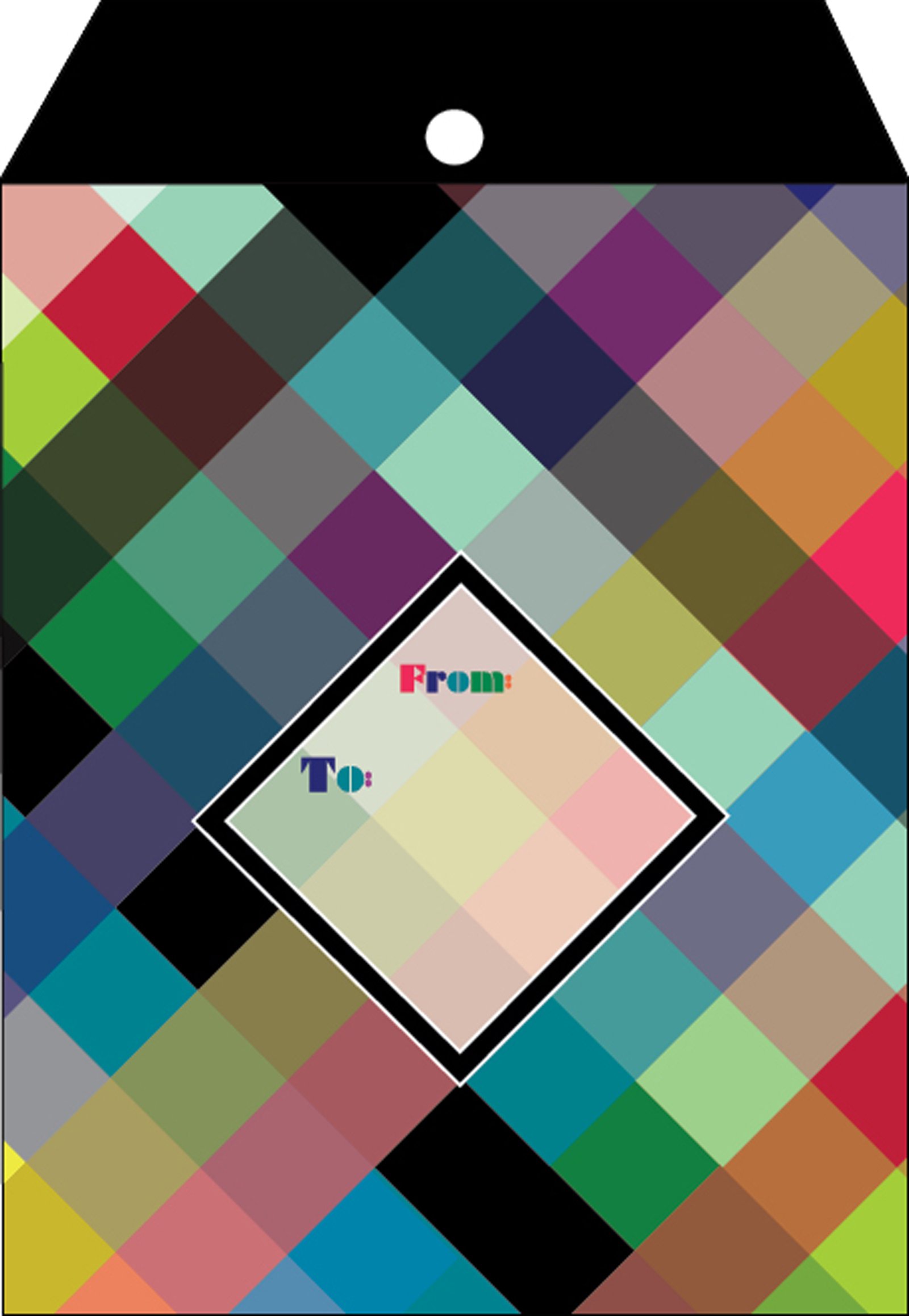 Jillson Roberts Bulk Small Tyvek Padded Shipping Envelopes, Prismatic Plaid, 72-Count (BSY319)