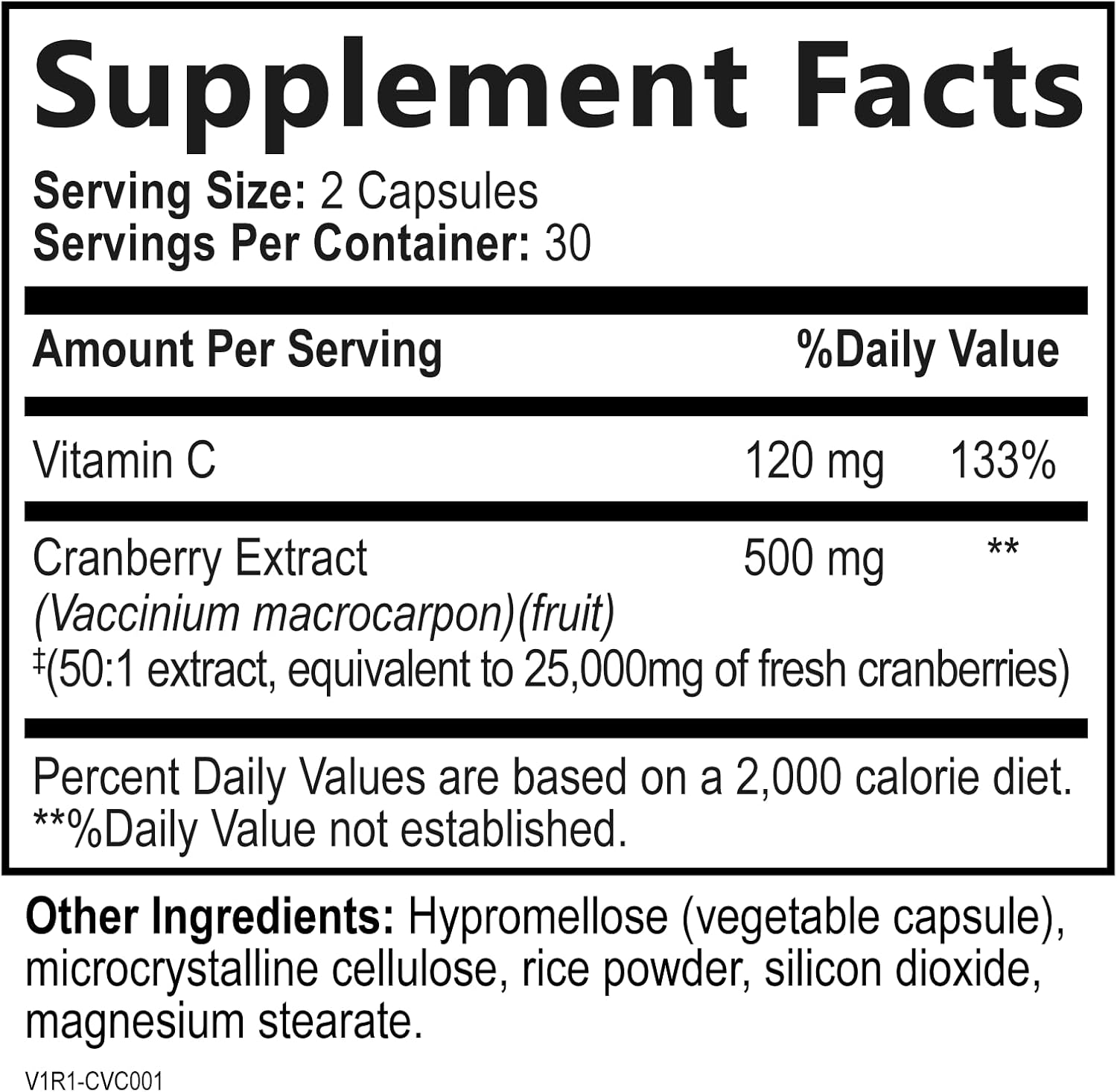 Built by Nature Cranberry Pills 25,000mg - Extra Strength 50:1 Concentrate Extract with Vitamin C - Urinary Tract Health Supplement for Women - Non-GMO, Sugar Free, Vegan - 60 Capsules - Image 9