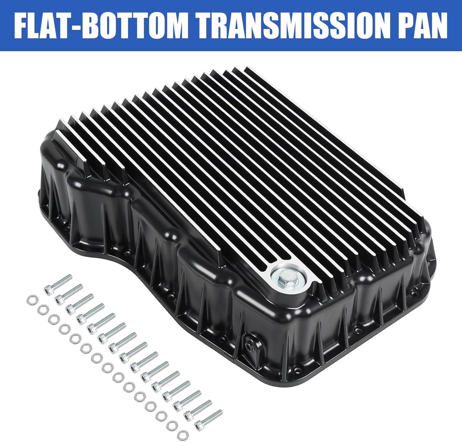 Heavy Duty Transmission Pan Compatible with Dodge Ram 2500/3500 6.7L 68RFE Transmission Replace 228052110