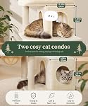 Arbre de chat, 68 Inches Heavy Duty for Indoor Cat, Big Cat Tower with Sisal Scratching Posts and Top Perch, Large Platform for Adult Cats, Spacious Condo, Beige, PMT02BW