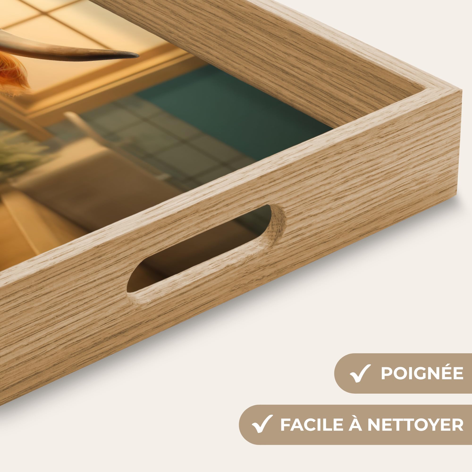 Plateau De Service Plateaux Repas Bois Decoratif Table Dejeuner