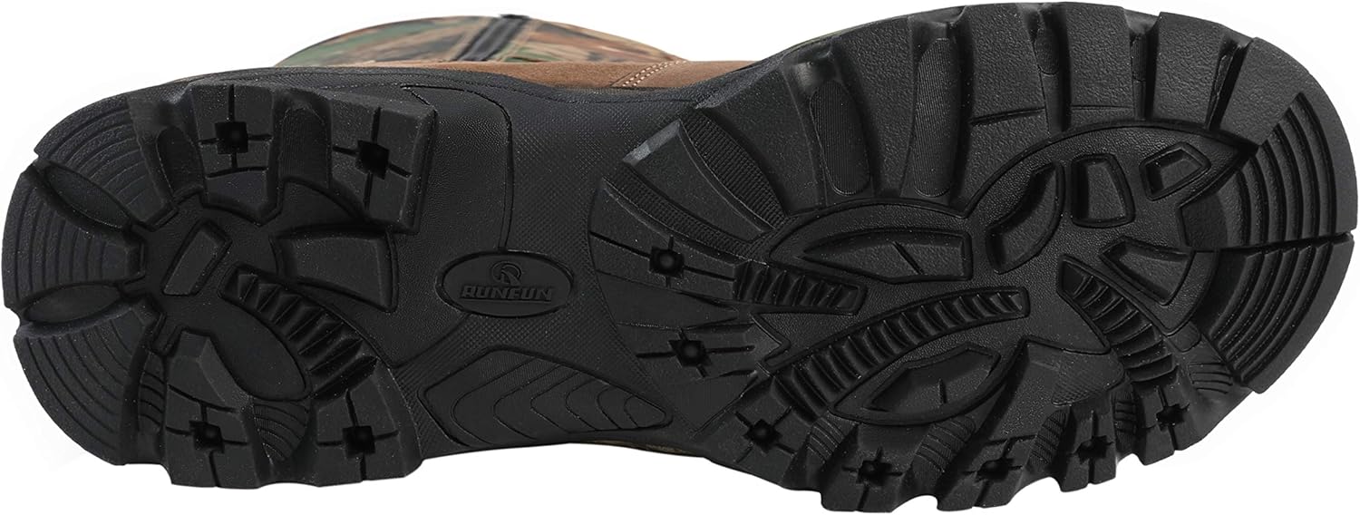 Miniatura 6 de R RUNFUN Men's Waterproof Snake Hunting Boot Lace Up, Anti Slip HikingCamp Boots, Durable Outdoor Work Boot for Farming, Fishing, Gardening,