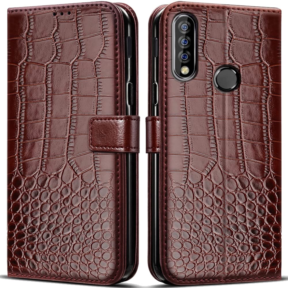 Étui Portefeuille Flip Cover Pour Oukitel C17 Pro - Motif Fleurs - Neuf Allemagne