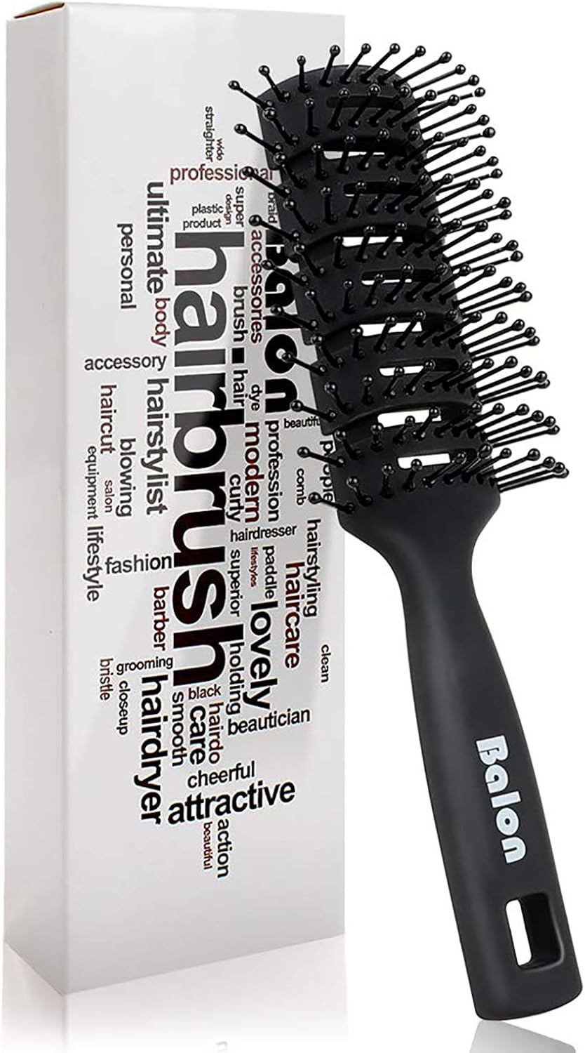 Vent Hair Brush, 11 Row Vented Hairbrush for Men and Women, Vent