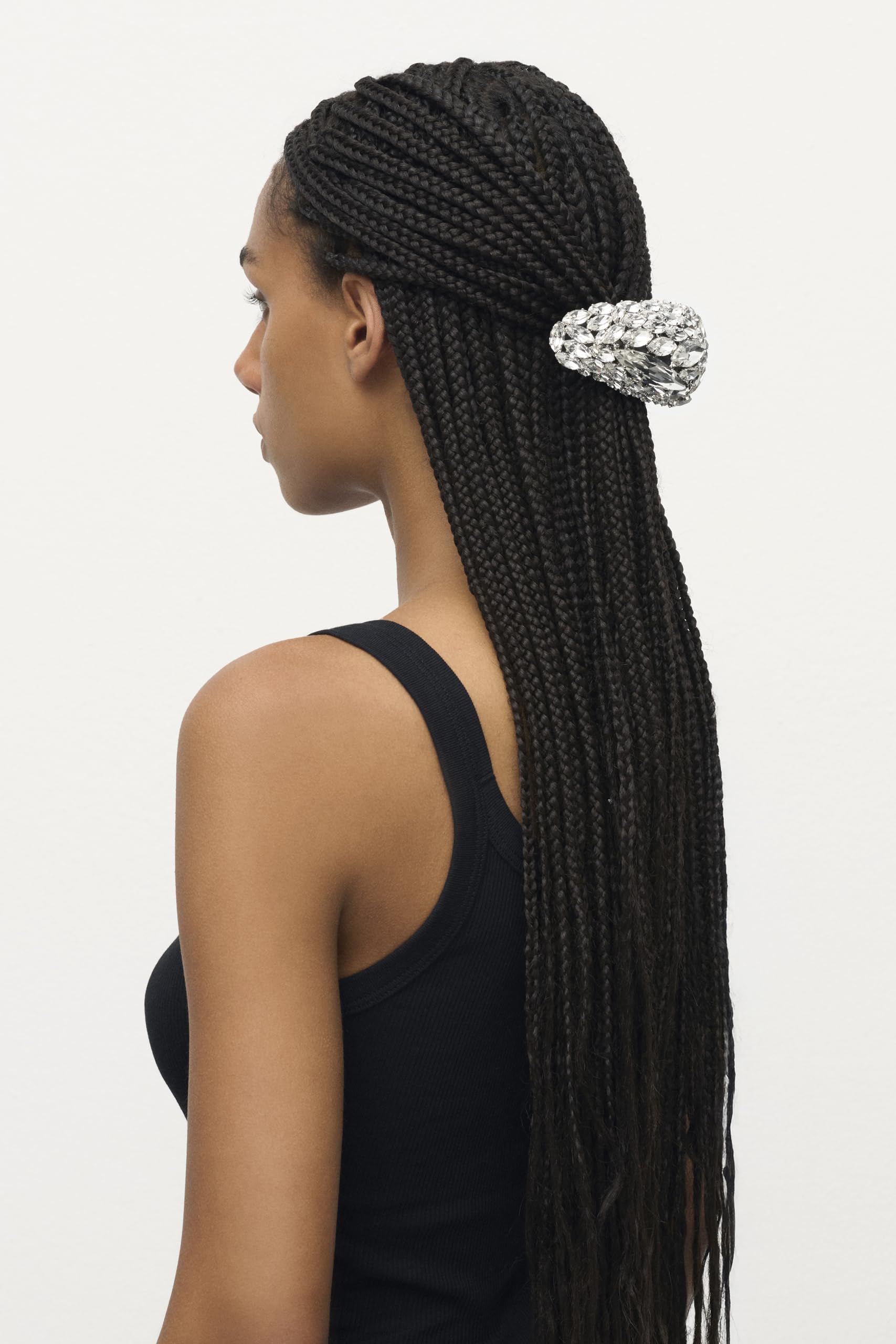 AREA Crystal Cluster Triangle Hairclip