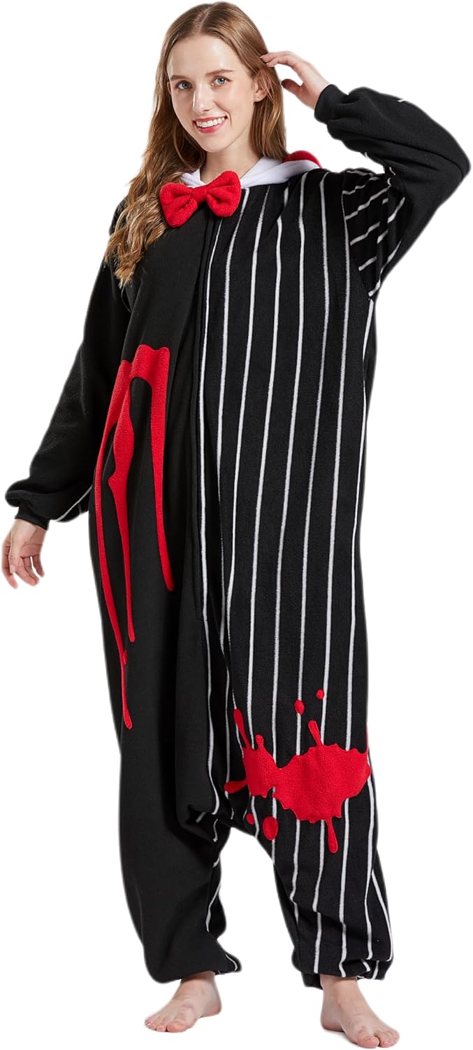 CuteOn Adult Onesie Animal Pajamas One-Piece Cosplay Halloween Costume Christmas Sleepwear for Women Men