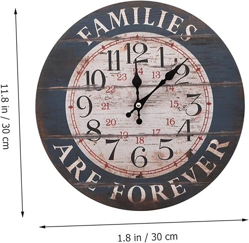 Miniatura 2 de Retro Arabic Numeral Wall Clock Black Silent Non-Ticking Decorative Hanging Clock for Home Living Bedroom Modern Simple Wall Decor