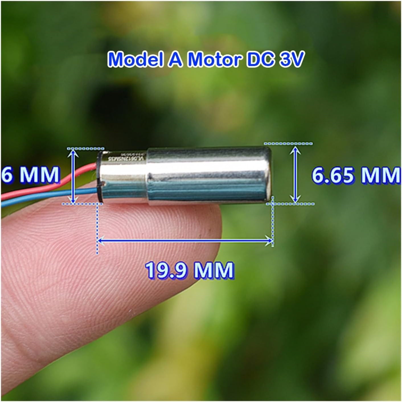 5 Pcs 612 Vibration Motor DC 3V-6V 5V Eccentric Wheel Mini Vibrator 6mm*12mm Electric Toothbrush Massager Coreless Vibrator (Size : Model B Motor)