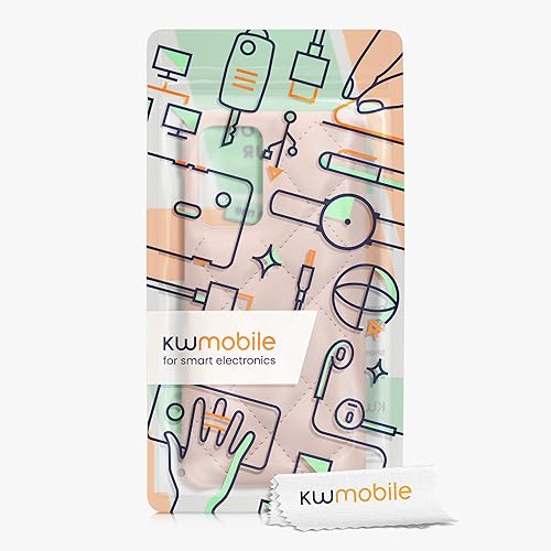 Miniatura 9 de kwmobile Funda acolchada compatible con Samsung Galaxy A52  A52 5G  A52s 5G - Funda con diseño de acolchado de piel sintética para teléfono, color