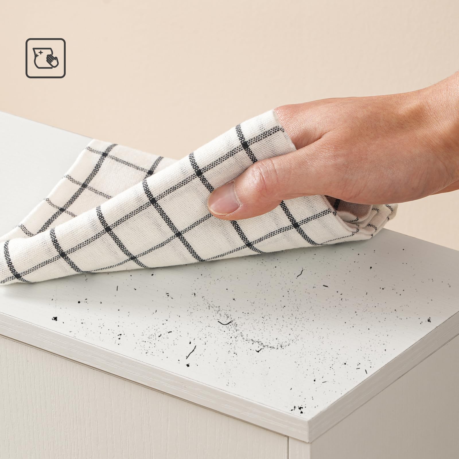 HOOBRO Armadio da Parete per Bagno, Armadietto dei Medicinali, 38 x 18 x 41 cm, Ripiano Regolabile, Mobile Sospeso sopra WC, Adatto per Bagno e Camera da Letto, Bianco EWT18CW01