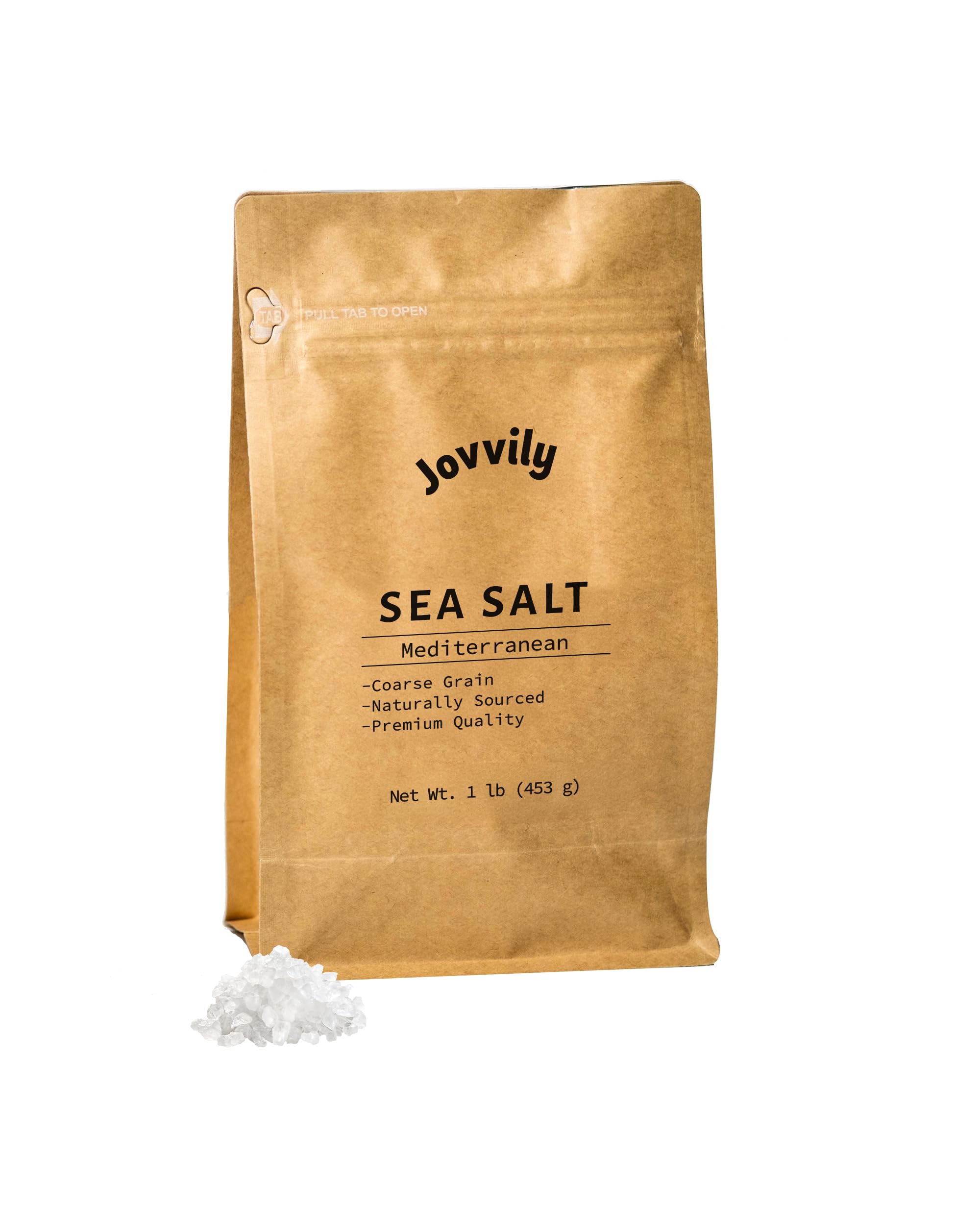 Sea Salt - 1 lb - Coarse Grain - Sourced From Spain - Cooking - Bath Additive