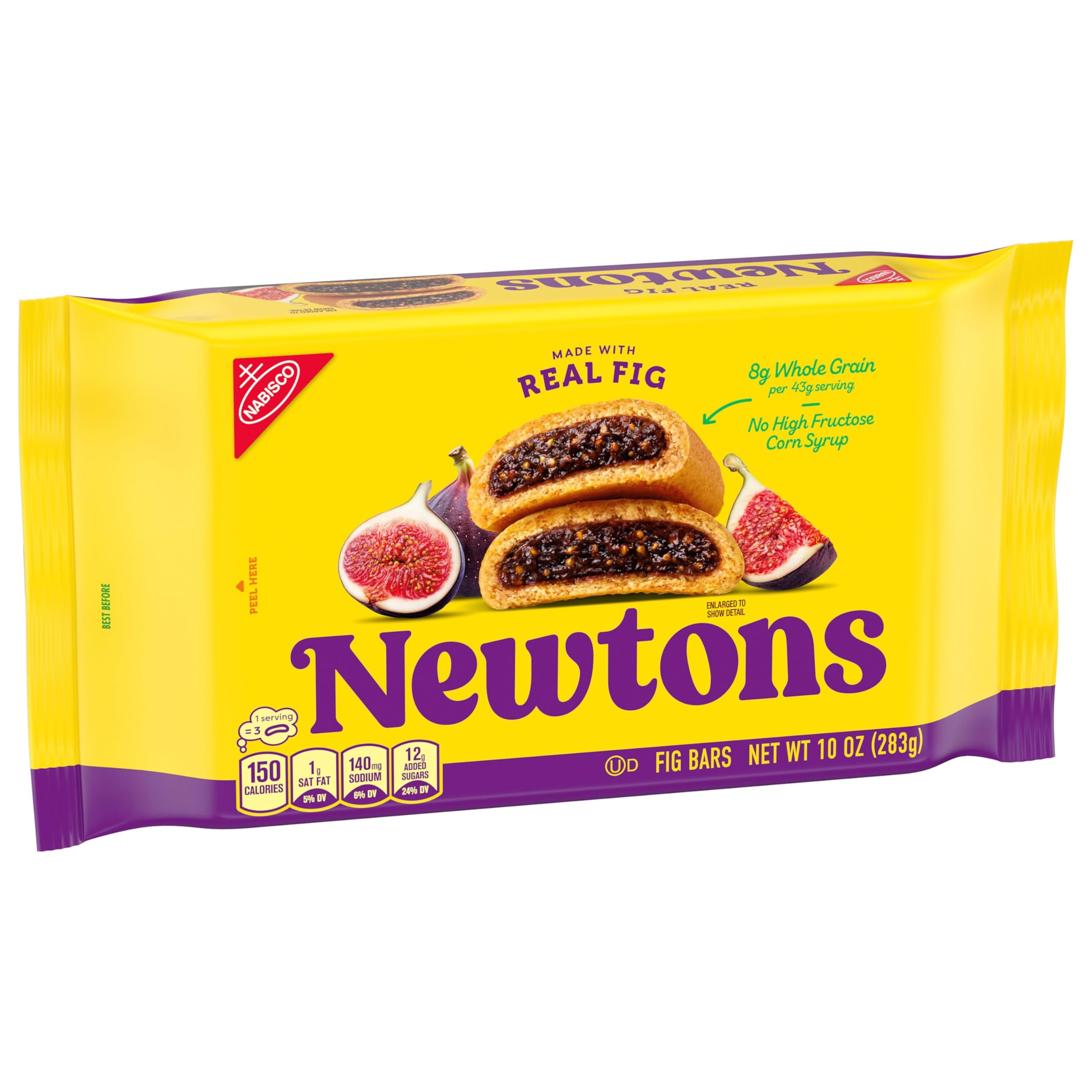 Newtons - Paquete variado de galletas suaves y masticables, galletas de higo, fresa y bayas triples 100% de trigo integral, paquete de 4