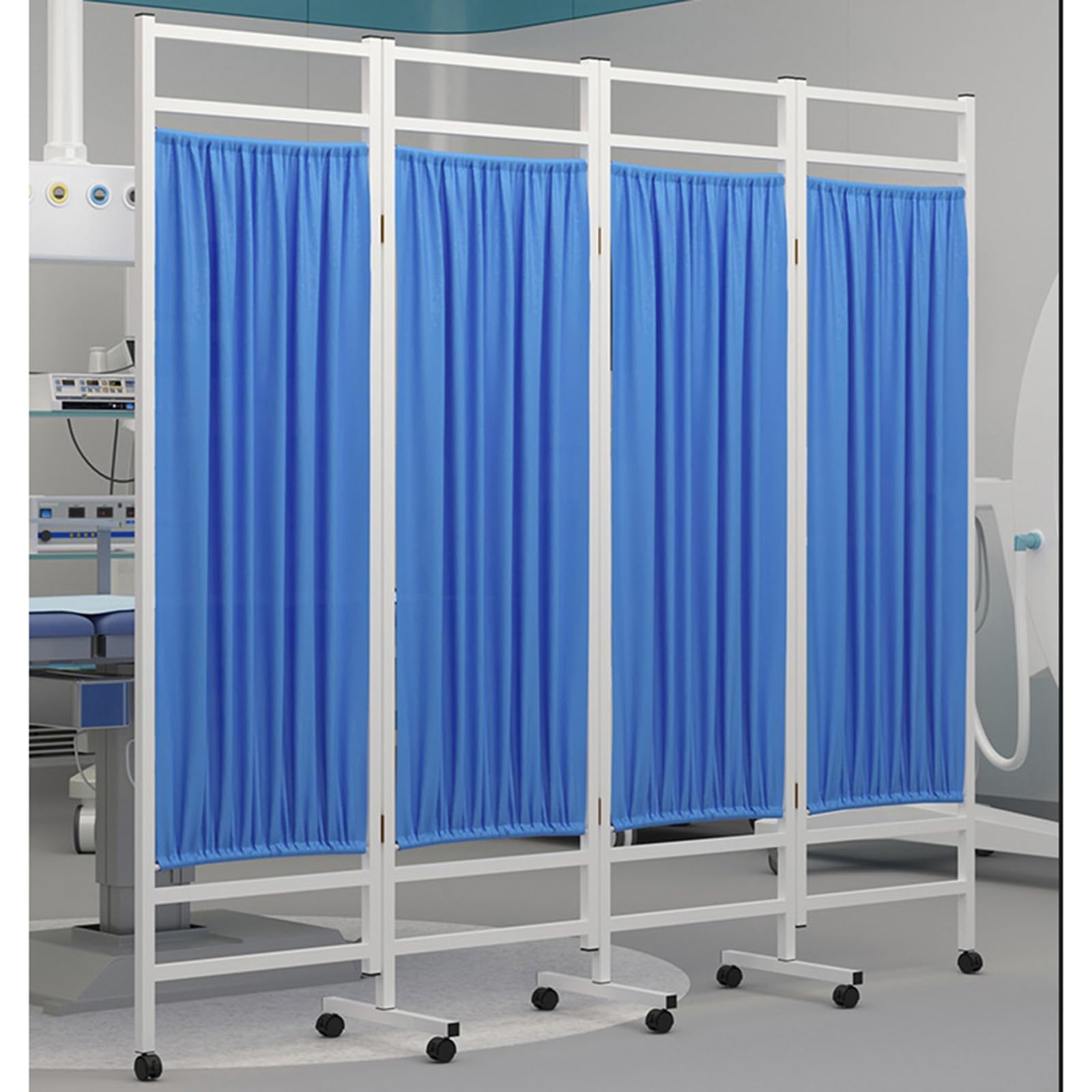 Paravent médical pré-monté et pliable pour moduler l'espace de consultation