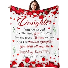 Daughter Gifts from Mom Dad - Daughter Birthday Gifts - Gift for Adult Daughters Unique - Gift for Daughters on Graduation Wedding Day & Christmas & Mothers Day - to My Daughters Blanket 50"X60"