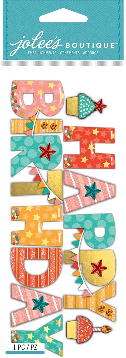 Jolee's Boutique 0015586972382 Jolly Boutique Happy Birthday TW16 , Other