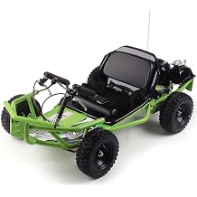 MonsterT Kids Gas Powered Go Kart, 52CC 2-Stroke Mini Gas 4 Wheeler for Kids with Rear Disc, EPA Approved Gas Powered, Mini Go Kart Speed up to 32Mph, Weight Support Up to 185 LBS Green