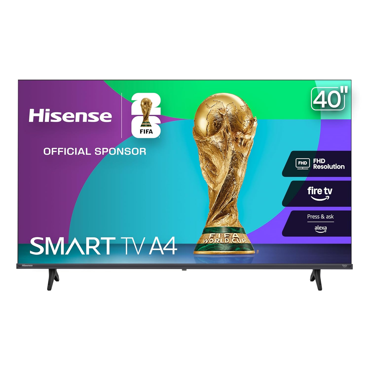 Hisense 40-Inch Class A4 Series FHD 1080p Smart Fire TV 40A4NF 2025 Model - DTS Virtual X Slim