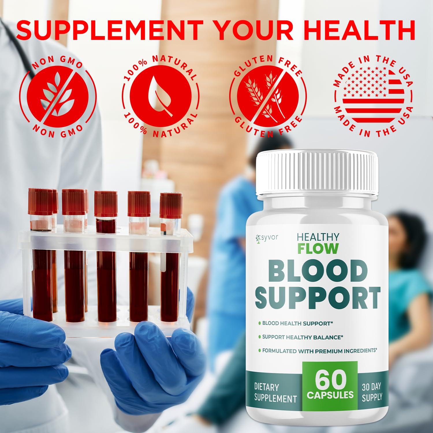(2 Pack) Healthy Flow Blood Support Capsules, Supplement (120 Capsules) — Amazon image 6