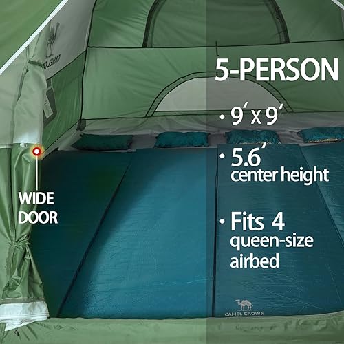 Miniatura 7 de CAMEL CROWN 46 Person Tent Waterproof Lightweight Portable Backpacking Tent for Outdoor Camping Hiking