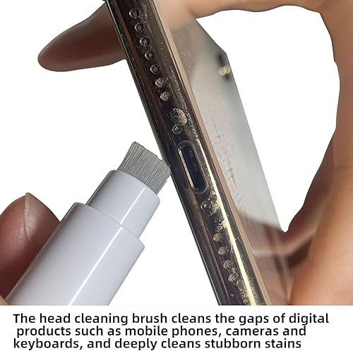 Miniatura 8 de Wanther Kit limpiador 4 en 1 para AirPods y auriculares, cepillo suave, esponja flocada, punta de bolígrafo de metal, compatible con AirPods Pro 1