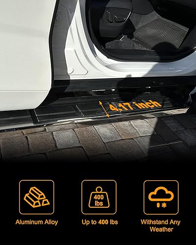 Miniatura 4 de Snailfly Compatible con Toyota Highlander XU70 2020-2026 Estribos Laterales Tablero de Escalón (4.17 pulgadas)