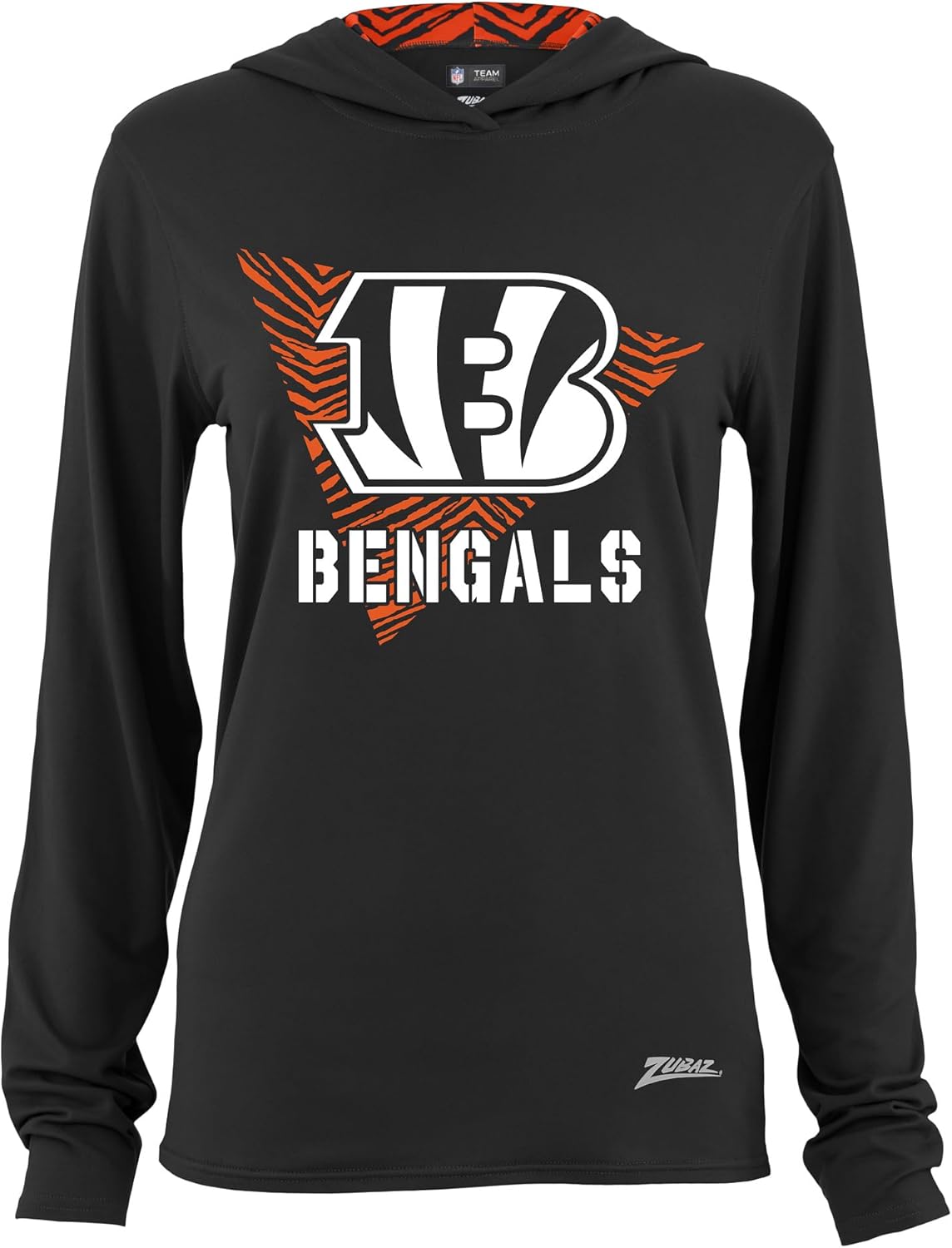 Zubaz NFL Women's Hood Lined Lightweight Hoodie