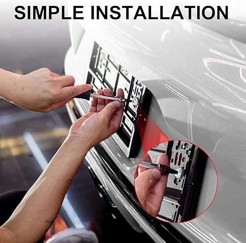 Miniatura 6 de LivTee Tornillos de tuercas para automóviles y camiones, 4 juegos de pernos de montaje autorroscantes de acero inoxidable de primera calidad, color