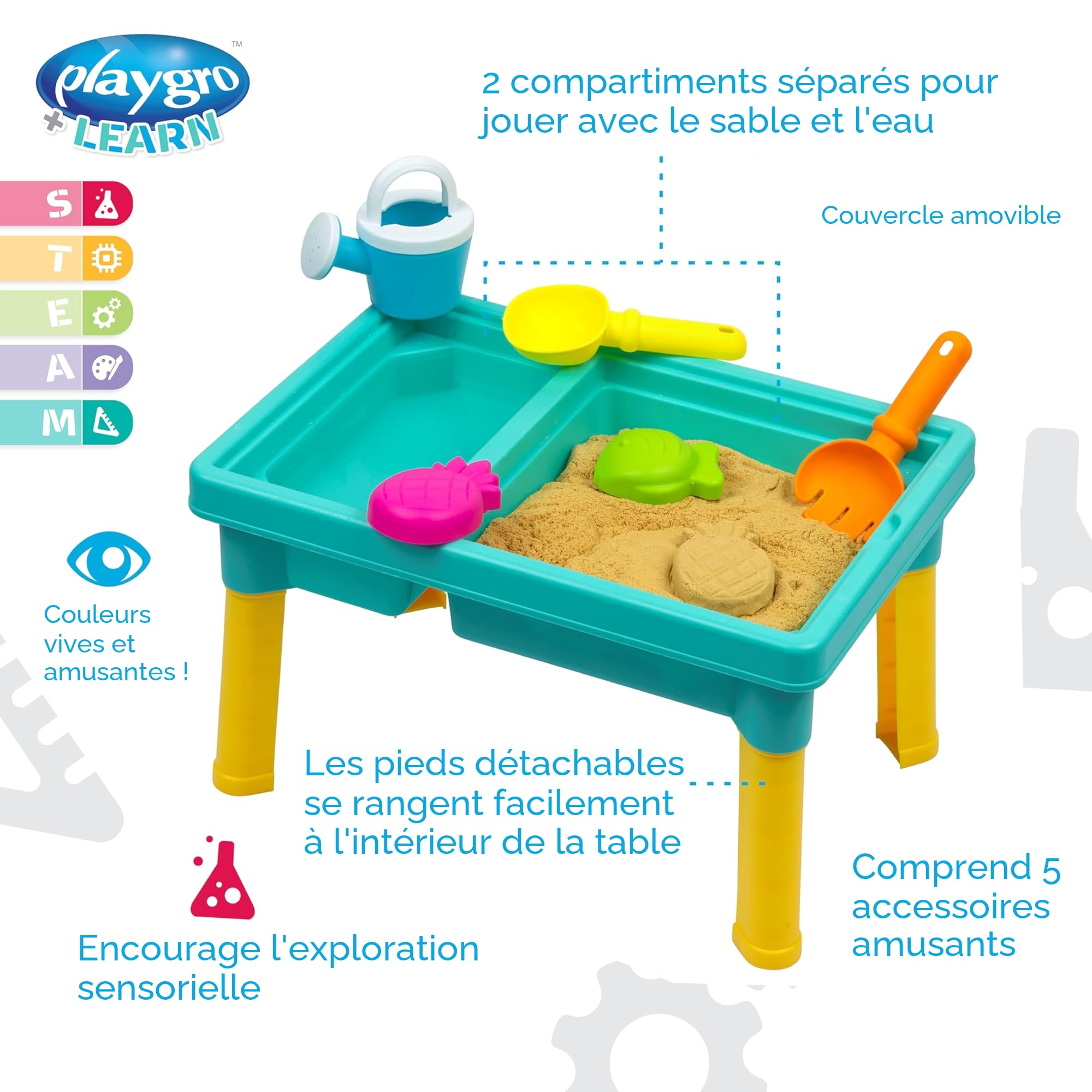 Playgro Table de Jeu Eau et Sable