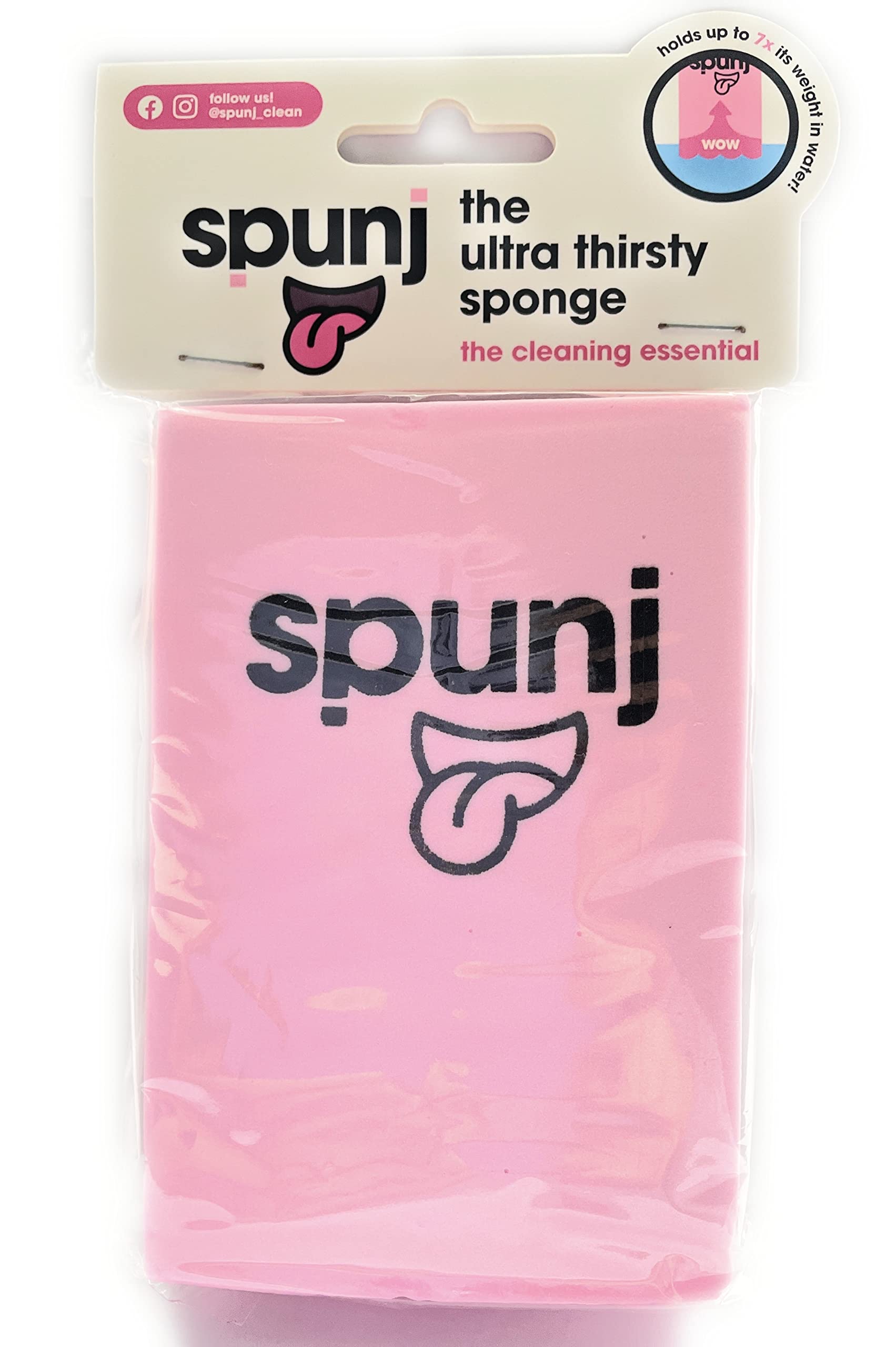 SPUNJ THE PINK ULTRA THIRSTY SPONGE(R)
