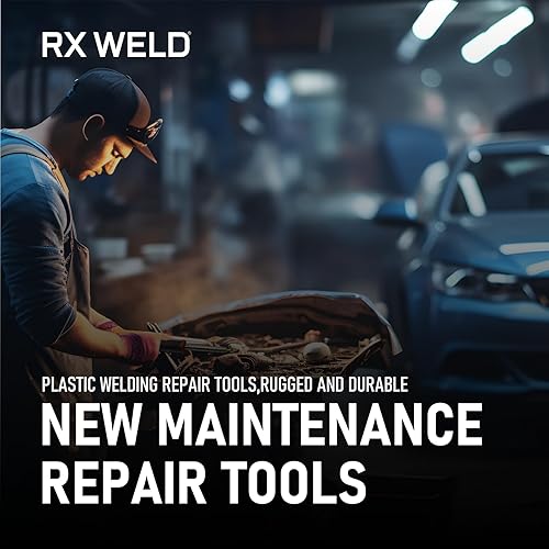 Miniatura 7 de RX WELD Kit de soldadura de plástico,Soldador plástico 100W,Kit de reparación de plástico para parachoques de automóviles