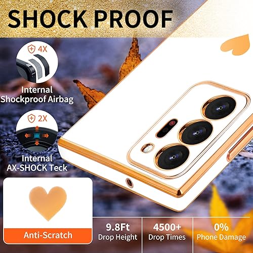 Miniatura 9 de Shorogyt Funda de corazón para Samsung Galaxy Note 20 5G4G de 6.7 pulgadas para mujer, diseño estético, diseño de corazones de amor, para niñas,