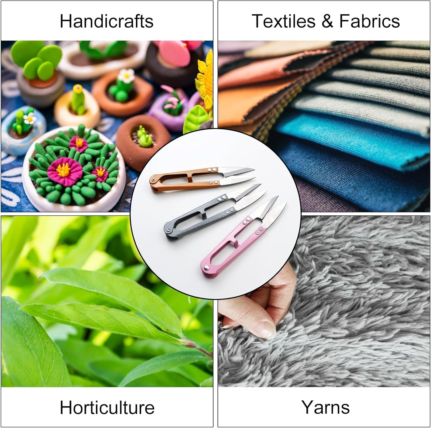 Lot De 3 Paires De Ciseaux à Fil En Acier Inoxydable - Couture