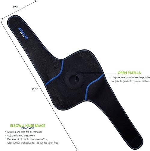 Miniatura 2 de Rodillera con paquete de gel de hielo para terapia de frío y caliente para ACL, desgarro de menisco, codo de golftenis, deportes, dolor de rodilla,