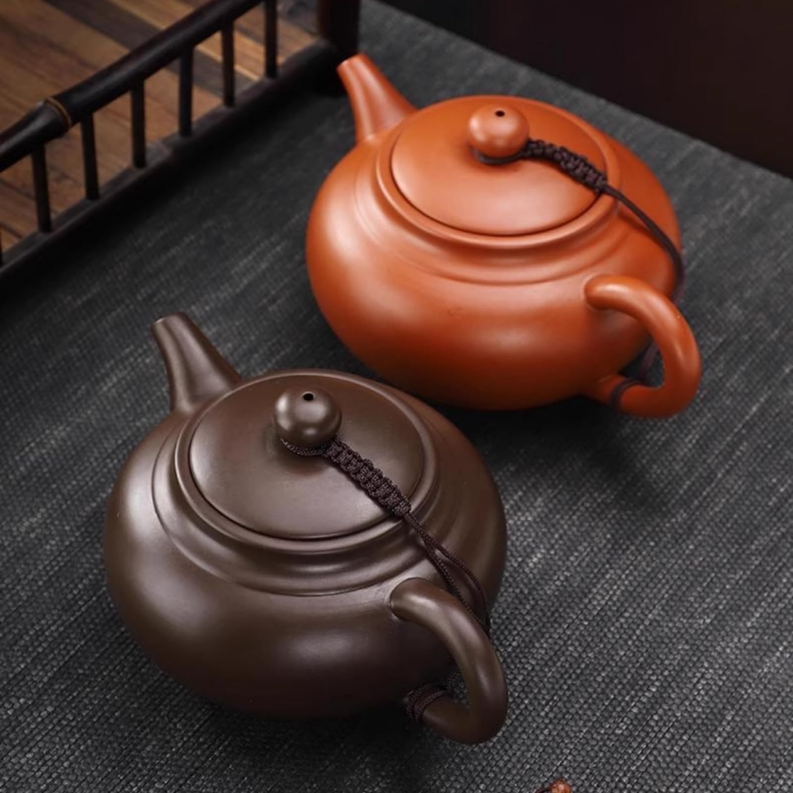 Cinese Teiera in Argilla Viola, Yixing Zisha Teiere con Scatola, Tradizionale Kung Fu Pentola da Tè in Terracotta Fatta a Mano, 400 ML, Zini