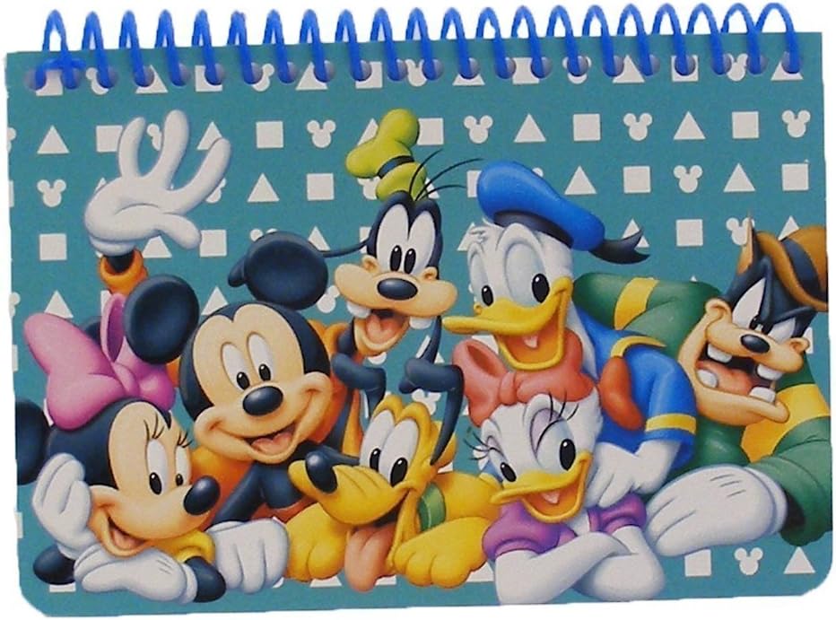 Disney Mickey Mouse and Friends Spiral Autograph Book - Teal by Goofy Mickey Donald