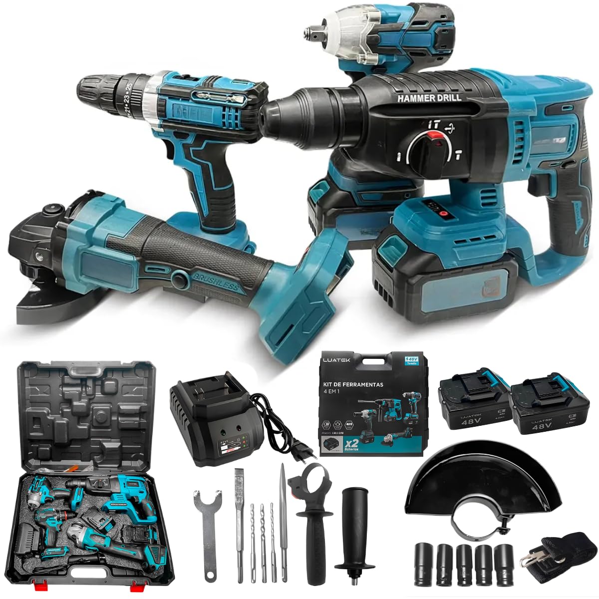 f(x) Electric Shockトレカ DIMENSION4 他3点セット Kit 4x1 Ferramentas Furadeira Impacto Esmerilhadeira Parafusadeira