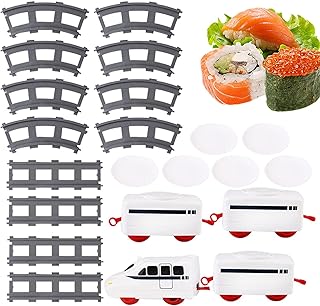 Sushi Train Toy | Battery Operated Train Set | Kid Food Train Set DIY Sushi Making Family Sushi Party - Electronic Sushi Train Rotary Sushi Toy For Kids Boys Girls