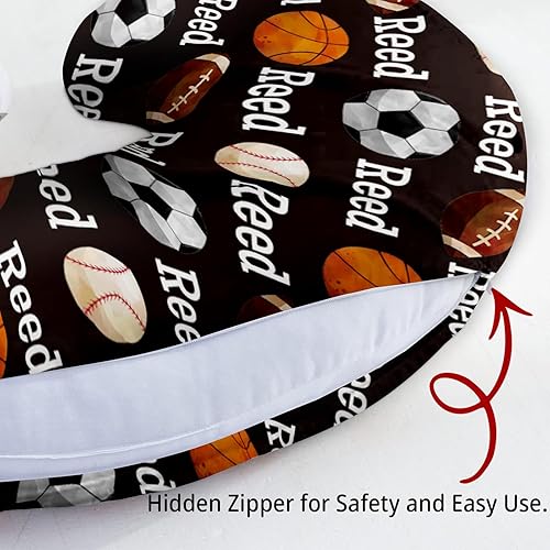 Miniatura 10 de Rucekia Funda de almohada de lactancia para bebé, con temática de fútbol, en forma de U, para alimentación con biberón, ultra suave y cómoda, para