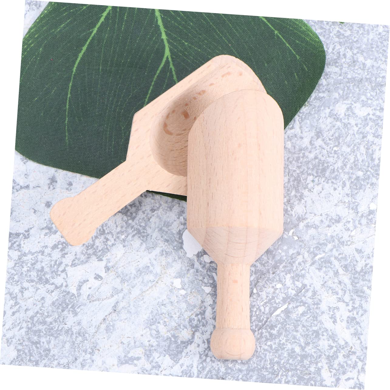 Zerodeko 3 Set Cucchiaino Da Tè Cucchiaio Per Accessori Da Tè Notizia in Anticipo Raccoglie Per Il Cibo Cucchiaio Di Farina Pala Da Tè Pala Di Sale Misurino Da Tè Di Legno Beige 20 Pezzi*3