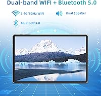 Vista 3 de SGIN Tablet Android 12, 8GB RAM 128GB ROM, tabletas de 10.1 pulgadas con procesador Octa Core, tarjeta TF se expande a 512 GB, pantalla IPS FHD 1280